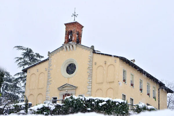 Church snow — Stock Photo, Image