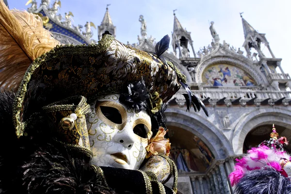 Carnaval van Venetië Stockfoto