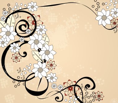 Floral ornament clipart