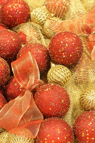 Christmas baubles, background — Stock Photo, Image