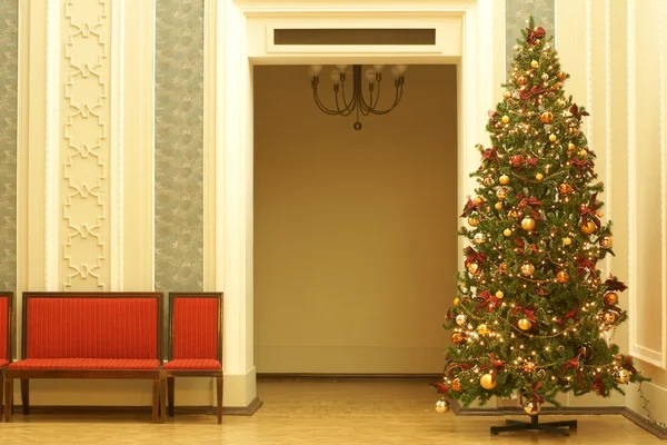 Рождественские украшения, елка — стоковое фото