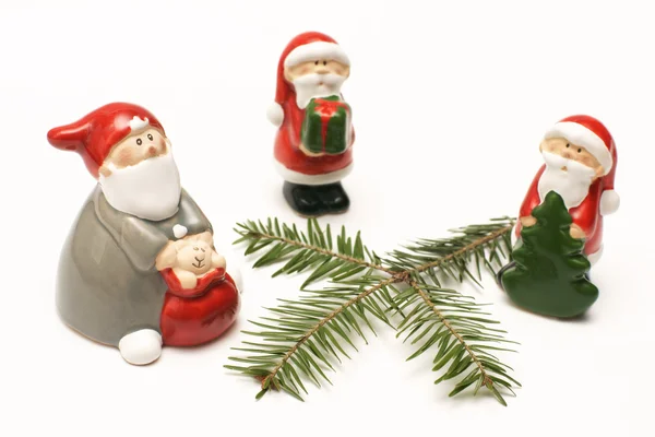 Ornamenti natalizi, Babbo Natale — Foto Stock