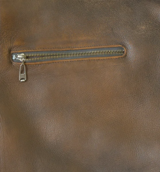stock image Leather jacket pocket