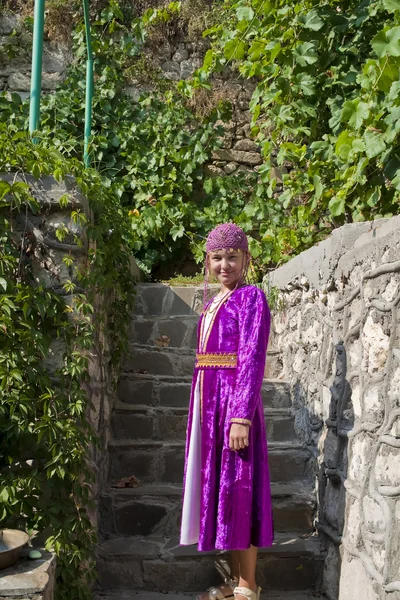 stock image The girl in the Tatar national clothes