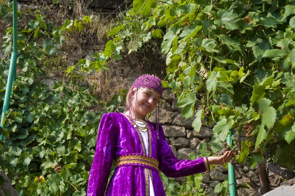 stock image The girl in the Tatar national clothes