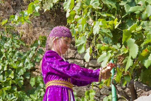 stock image The girl in the Tatar national clothes