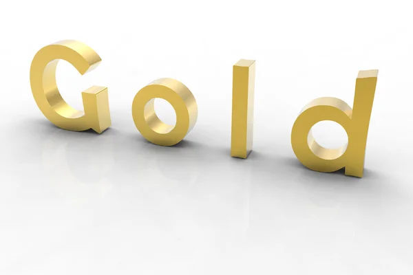 3D Золотий тексту — стокове фото