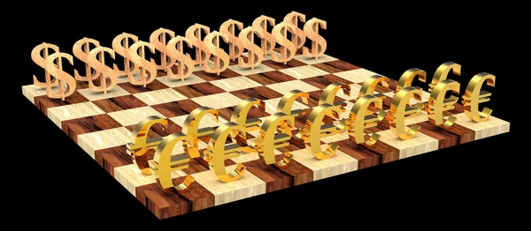 3d 체스 — 스톡 사진