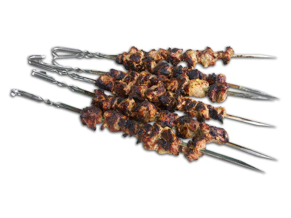 stock image Shish kebab on the grill