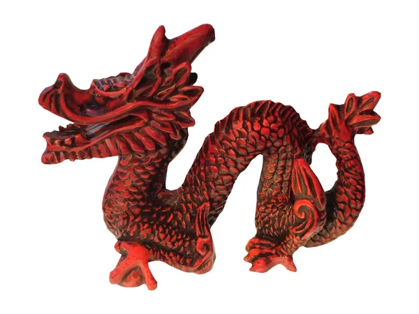 Dragón Decorativo Exhibición Oriental Ornamental Rojo — Foto de Stock