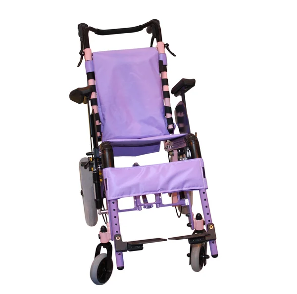 Фиолетовая инвалидная коляска — стоковое фото
