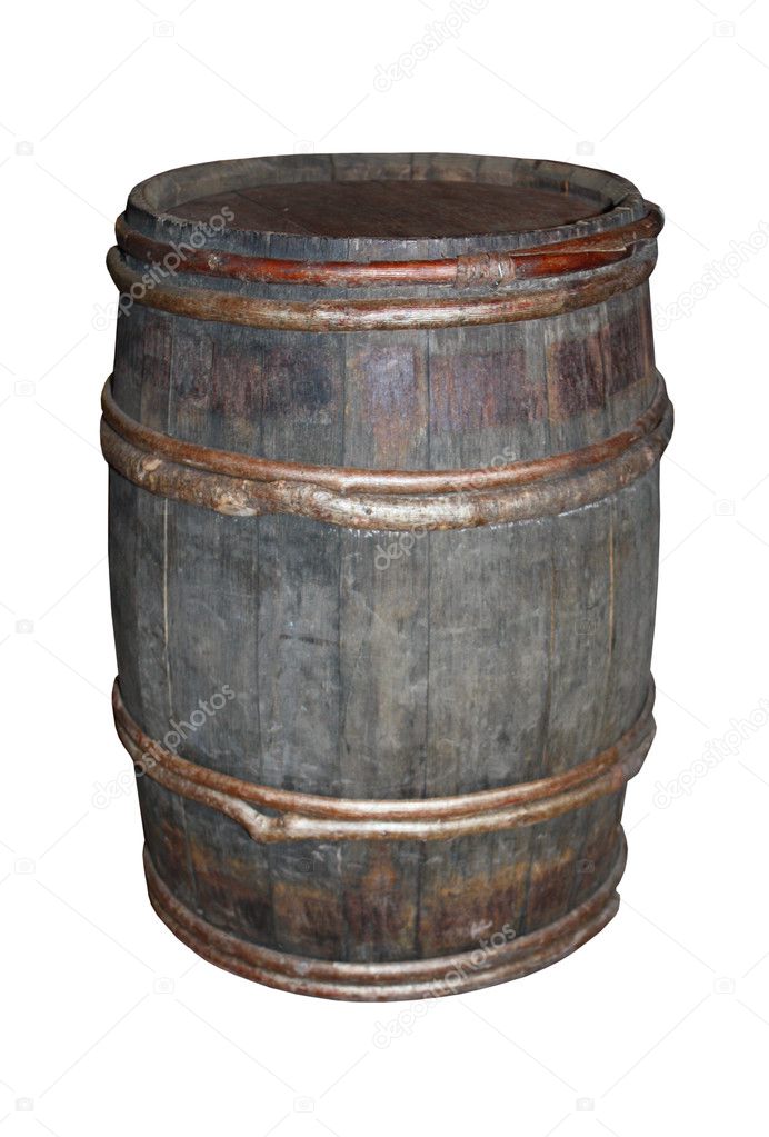 Wooden Barrel.