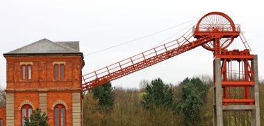 Colliery Headstocks. clipart