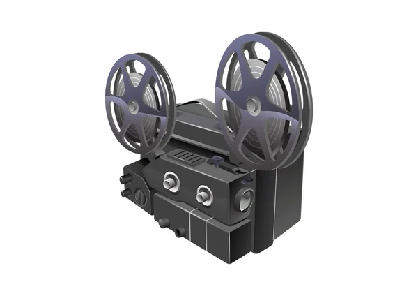 stock vector Realistic film projector