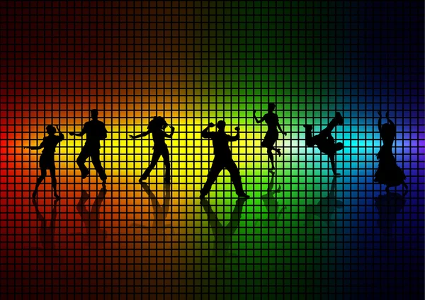 Danser une discothèque . — Image vectorielle