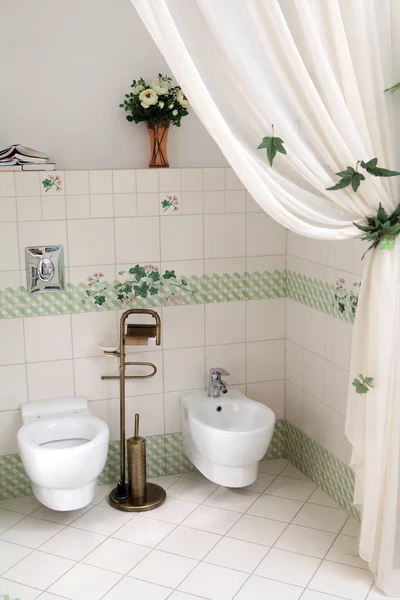 stock image Toilet corner in the bathroom