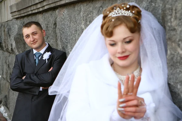 Appena sposata. — Foto Stock