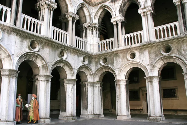 Dóžecího paláce uvnitř, Benátky Stock Obrázky
