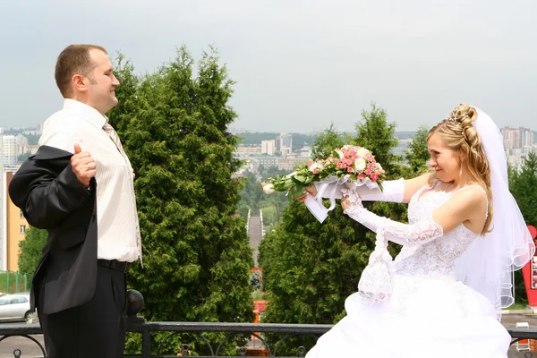 Bröllop humor — Stockfoto