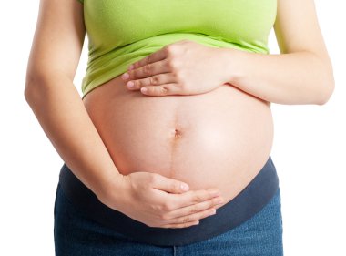 Pregnant belly clipart