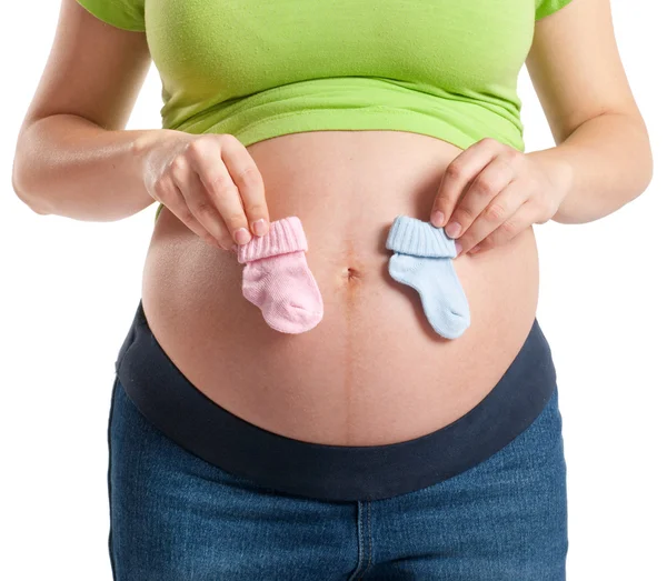 Expecting boy or girl — Stock Photo, Image