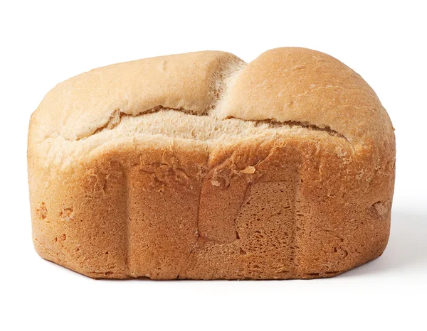 Bread loaf isolated on white — Stock Photo, Image