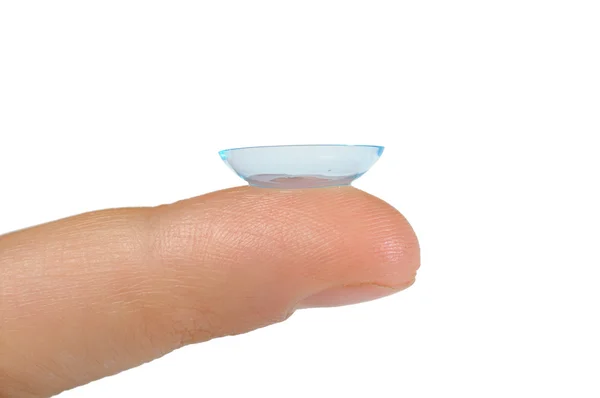 stock image Contact lens bended in right direction