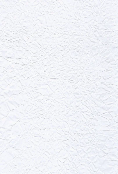 Crumpled White Empty Paper Background High Detailed Texture — Stock Photo, Image
