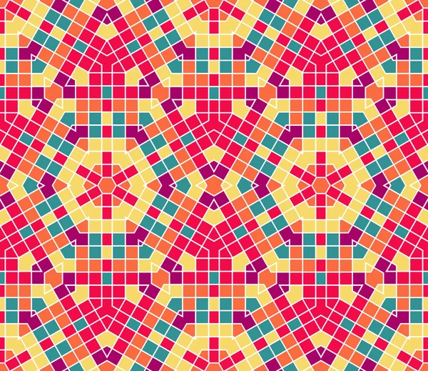 Mozaik vektör kesintisiz renkli süs arka plan yaptı