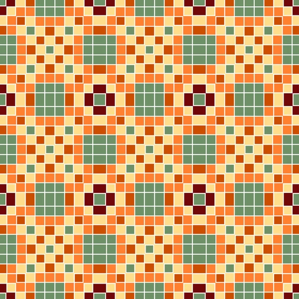 Vektor Nahtlos Bunte Ornamentale Hintergrund Aus Mosaik — Stockvektor