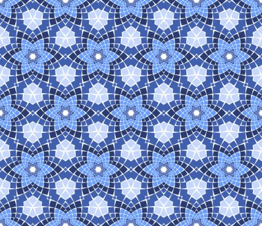 Vector seamless colourful ornamental background made of mosaic. See MORE VECTOR BACKGROUNDS in my portfolio. clipart