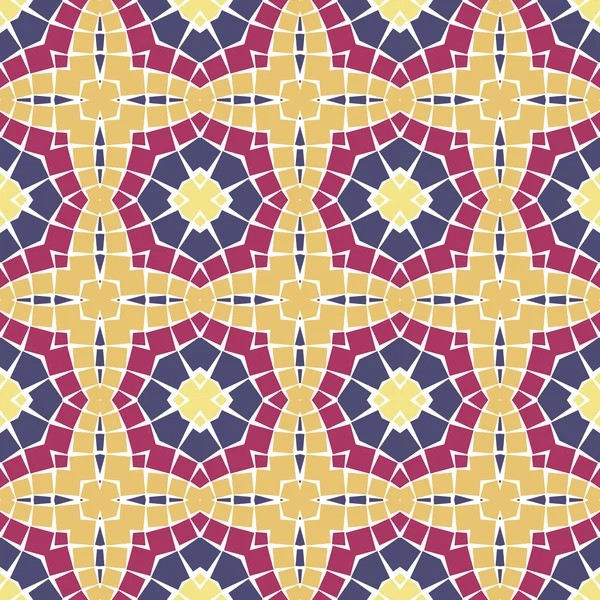 Vector Seamless Colourful Ornamental Background Made Mosaic See More Vector — Stock Vector