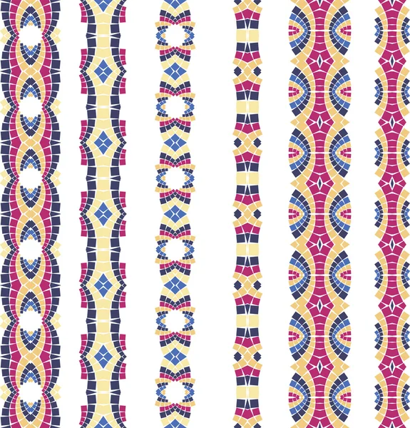 Fond Décoratif Coloré Sans Couture Vectoriel Mosaïque — Image vectorielle