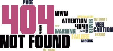 Site not found wordcloud clipart