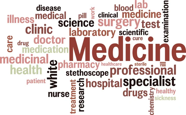Medical Word Cloud Background See More Portfolio — Stock Vector