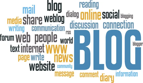 Blog wordcloud — Stok Vektör