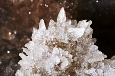 Crystals of gypsum clipart