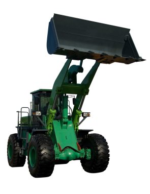 New green tractor clipart