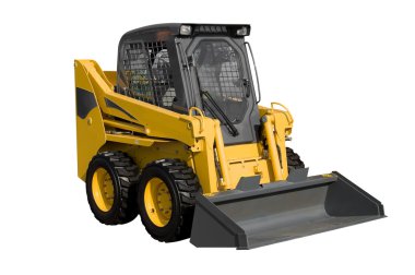 New yellow minitractor clipart