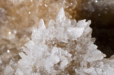 Crystals of gypsum clipart