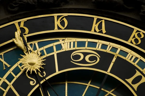 Αστρολογικά ρολόι στην Πράγα — Φωτογραφία Αρχείου