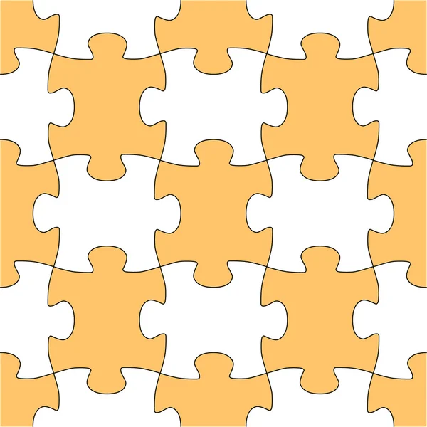 Naadloze vectorvorm puzzel — Stockvector