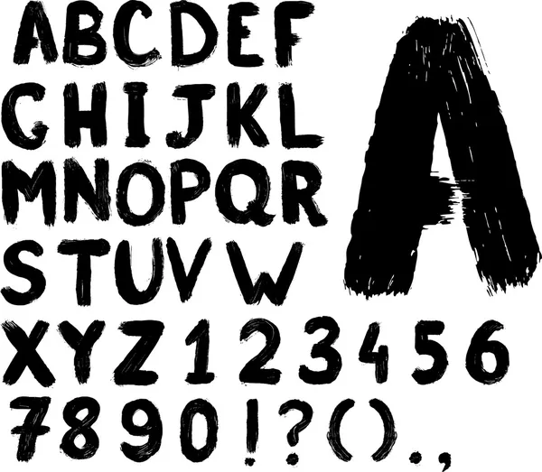 Grunge hand-written typeset — Stock Vector