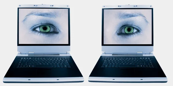 Počítačové oči — Stock fotografie