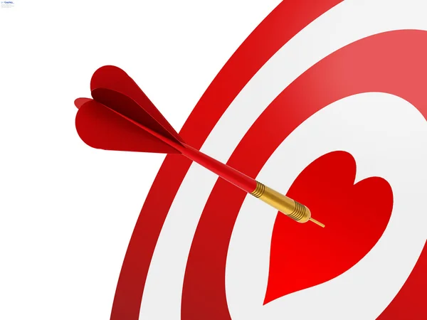 Stock image Arrow in the heart