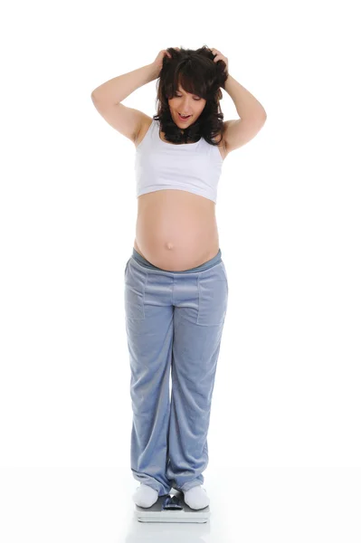 Piękna młoda kobieta w ciąży — Zdjęcie stockowe
