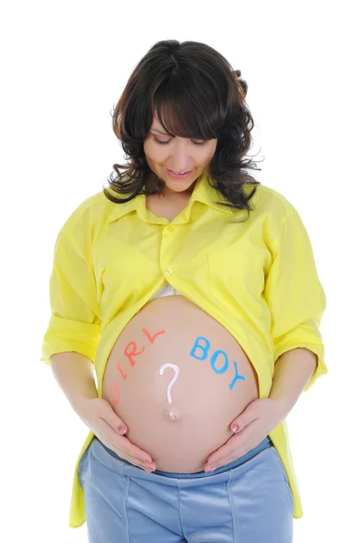 Mulher grávida jovem bonita — Fotografia de Stock