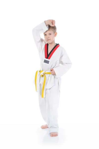 Мальчик в кимоно — стоковое фото