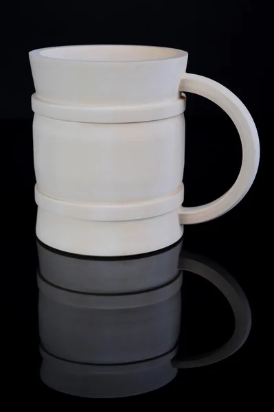 Image of a wooden beer mug — Stock Photo, Image