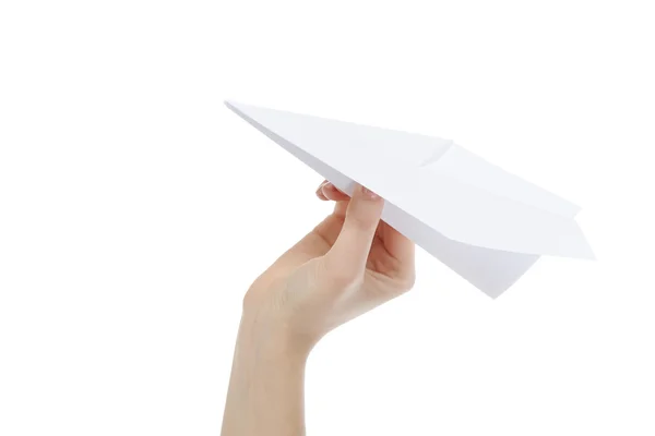 Паперовий літачок — стокове фото